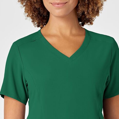 WonderWink Womens Renew V-Neck Top Medical Scrubs, Hunter, Small US in Saudi Arabia