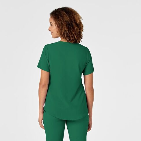WonderWink Womens Renew V-Neck Top Medical Scrubs, Hunter, Small US in Saudi Arabia