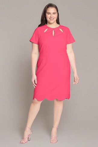 Maggy London Women's Keyhole Neck Scuba Crepe Sheath Dress in Kuwait