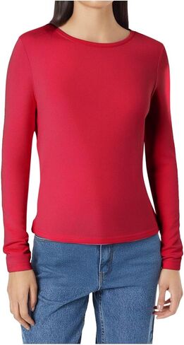 Long Sleeve Shirts for Women Petite Casual Basic Going Out Tops Workout Slim Fit Y2K Tops Crew Neck Tight T Shirts in Saudi Arabia
