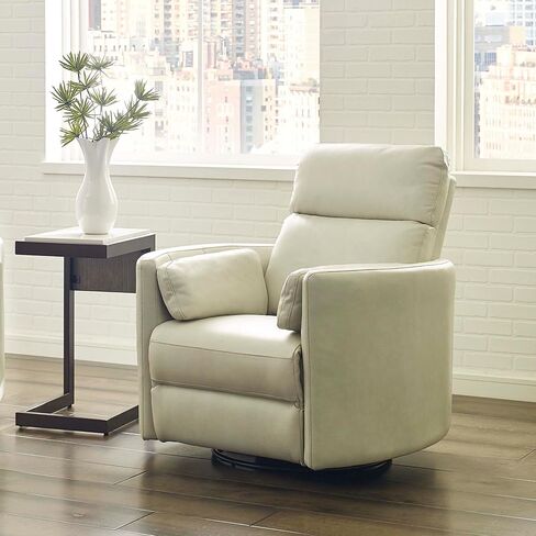 Radius - Natural Beauty Quartz Power Swivel Glider Recliner for Adults with USB and Type-C Ports, Single Sofa Chair for Living Room in Kuwait