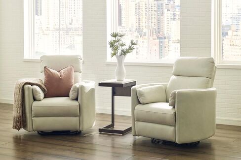 Radius - Natural Beauty Quartz Power Swivel Glider Recliner for Adults with USB and Type-C Ports, Single Sofa Chair for Living Room in Kuwait