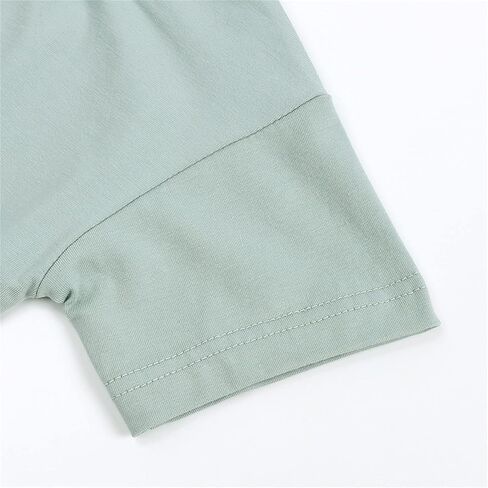 Toddler Boys Girls Tees Short Sleeve Crewneck Cotton Solid T-Shirts Kids Comfort Soft Undershirt Tops Simple Clothes in Saudi Arabia