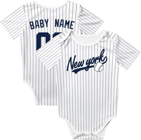 KREDE Baby Clothes Unisex Bodysuit Personalized Custom Baby Name Number for Boy Girl in Saudi Arabia