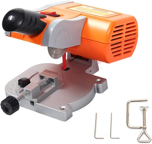 45° Miter Mini Benchtop Cut-Off Saw,Hobby Crafts Mini Cuts Wood Metal W/Clamping Tool,Adjustable Cutting Angle & 7800r/Min For Metal Wood Plastic. in Saudi Arabia
