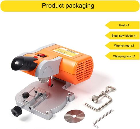 45° Miter Mini Benchtop Cut-Off Saw,Hobby Crafts Mini Cuts Wood Metal W/Clamping Tool,Adjustable Cutting Angle & 7800r/Min For Metal Wood Plastic. in Saudi Arabia