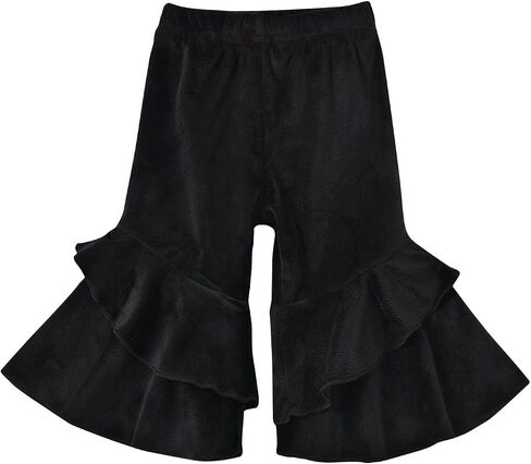 Toddler Baby Girl Fashion Bell Bottom Solid Stretchy Ruffle Leggings Infant Flare Pant Wide Leg Legging Trousers in Saudi Arabia