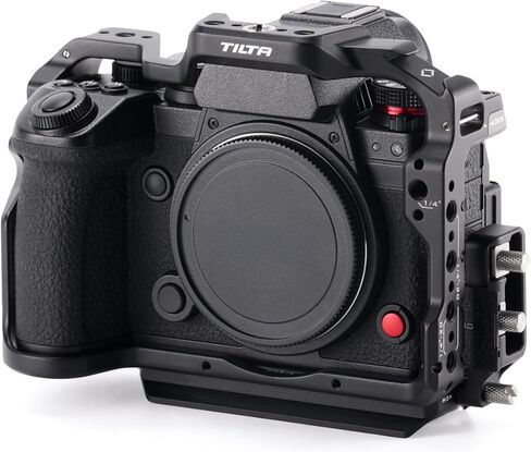 Tilta Full Camera Cage متوافق مع Panasonic S1R II ، S1 II ، S1 IIE ، S5 II ، S5 IIX & G9 II - Black | HDMI/USB-C CLAMP ، حذاء بارد ، 1/4 "-20 و 3/8" -16 المواضيع | مفتاح ذكي وينين ألين in Saudi Arabia