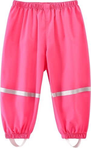 Fewlby Kids' Rain Pants Toddler Waterproof Trousers for Boys Girls in Saudi Arabia