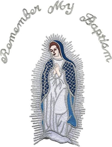Baby Boy Christening Baptism Church White Suit Mary Maria Guadalupe Stole Sm-7 in Saudi Arabia