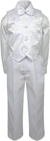 Baby Boy Toddler Christening White Tuxedo Color Virgin Mary On the back Sm-7 in Saudi Arabia