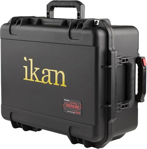Ikan Elite Generation 2 Universal Large Tablet Teleprompter for Surface Pro & Ipad Pro, Beam Splitter 70/30 Glass w/Rolling Case (PT-ELITE-V2-TK) - Black in Saudi Arabia