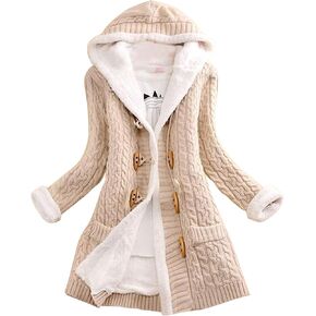 Women's Winter Down Coat Thicken Fleece Parka Wool Coat Warm Cotton Coat Women's Coat Quilted Parka Jacket Puffer