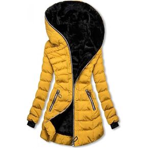 Women'S Winter Warm Coats Sherpa Lined Fleece Puffer Jackets Long Faux Fur Hooded Heavy Thicken Parka Outerwear