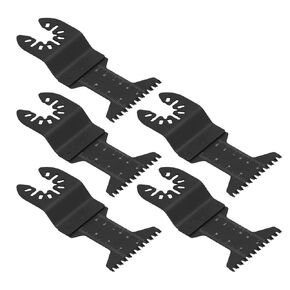 5pcs Quicial Quick release multool orge for wood plastic cutibatible مع توافق عالي لتجاوز Bosch (شفرة المنشار ثنائية الملم) 34 ملم)