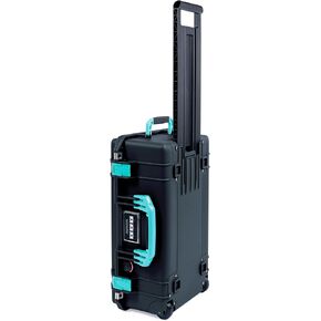 سوداء البجع 1535 العلبة الجوية مع Teal مقابض ومزالج. يأتي فارغ وعجلات.