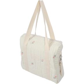 Baby Diaper Bag Tote, Cotton Baby Diaper Caddy Organizer, Large Capacity Portable Diaper Caddy Organizer for Travel (-2011240016912)