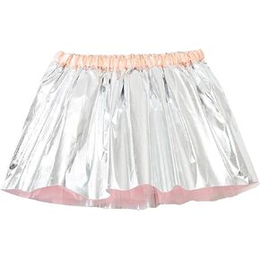 Baby Girls Tutu Skirt Girls Metallic Skirt Skirt Sparkly Shiny Shiny Fleated A-Line Mini Skort