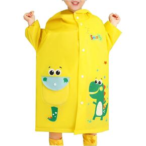 Boys Rain Jacket Ponchos Kids Rain Panchos Kid Toddler Rain Coat Waterproof Rain Bib Pants, Overalls for Toddlers and Kids