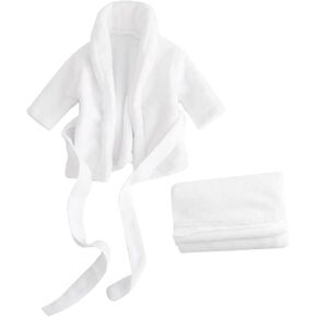 Bathing Suits for Newborn Boys Towel Robe Newborn Boy Outfits Plush Bathrobe Plush Bathrobe Newborn Photo Props Towels Bathrobe White/70