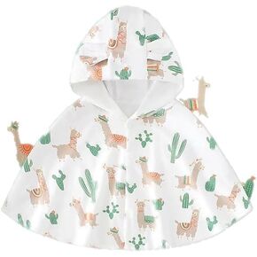 Pure cotton spring and autumn baby cloak for boys and girls going out, autumn coat that can be reached out, children's shawl