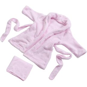 Bathrobe Warm Pajamas Bathrobe Girl Robe Boy Robes Fleece Robe Plush Nightwear for Babies Boys Fleece