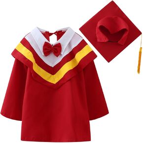 Unisex Congrats Grad Outfit Kindergarten Graduation Cap and Gown Set with 2025 Tassel & Certificate Outfits