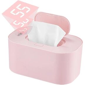 Wipe Warmer with Digital Display,Large Capacity Wipes Dispenser, 3 Modes of Temperature Heating Control,Warms Quickly and Evenly, Comfort and Safety for Women Baby