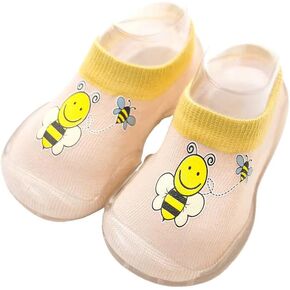 Baby Non-Slip Cartoon Sock Shoes,First Walking Shoes,5 Charming Colors