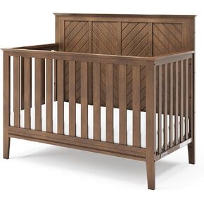 Child Craft Atwood 4-in-1 Convertible Crib, Baby Crib Converts to Day Bed, Toddler Bed and Full Size Bed, 3 Adjustable Mattress Positions, Non-Toxic, Baby Safe Finish (Cocoa Bean Brown)