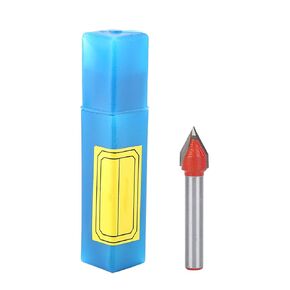 EVTSCAN 60° V Shaped Engraving Bit, Tungsten Steel CNC Router, Precise Cuts, Sturdy and Sharp, for Woodworking and CNC Engraving