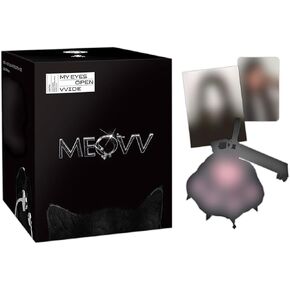 MEOVV - 1st EP Album [MY EYES OPEN VVIDE] (JELLY PAW Ver.) Outer Box + Jelly Paw Keyring + Vintage Photo + QR Photocard + 3 Extra Photocards