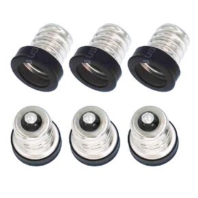 E-Simpo 6pcs E12 to E11 Adapter Mini Candelabra Base E12 to E11 Lamp Socket Adapter, Lamp Holder Bulb Base Adapter E12 Male to E11 Female Lamp Base Converter(6pcs E12 to E11 Adapter)