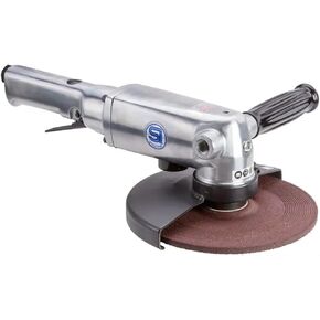 SI-2600L 7" Air Angle Grinder - 12,000 RPM, Safety Lever, Heavy Duty, Made in Japan - Industrial Metal Grinding, Cutting, Surface Prep