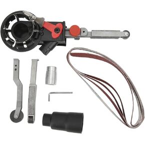 Belt Sander Conversion Kit Variable Speed Sanding Machine for Glass Wood Metal Grinding with Working Arms and Sanding Belts