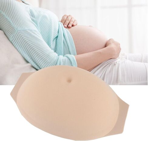 Fake Pregnancy Belly, Breathable Soft Fake Pregnant Belly Lightweight Fake Belly for Role Play, Easy To Wear (Small (5.9in)) in Saudi Arabia