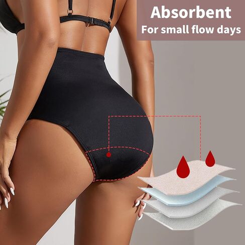 Period Swimwear Bikini - Leakproof Menstrual Swim Bottoms UPF 50+, Waterproof Swimsuit, for Women, Girls, Teens in Saudi Arabia