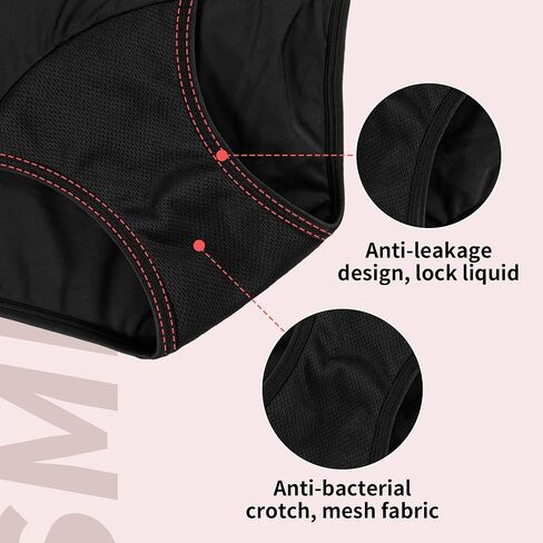 Period Swimwear Bikini - Leakproof Menstrual Swim Bottoms UPF 50+, Waterproof Swimsuit, for Women, Girls, Teens in Saudi Arabia