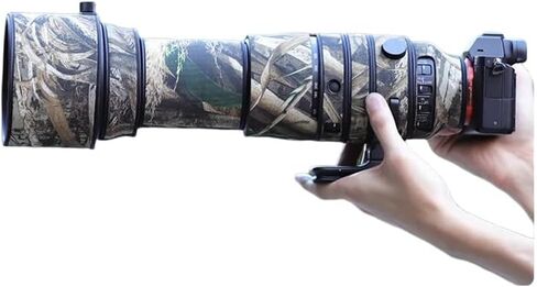 CHASING BIRDS Camouflage Waterproof Lens Coat for Sigma 150-600mm F5-6.3 DG DN OS Sports Rainproof Lens Protective Cover (Shadow Black) in Saudi Arabia