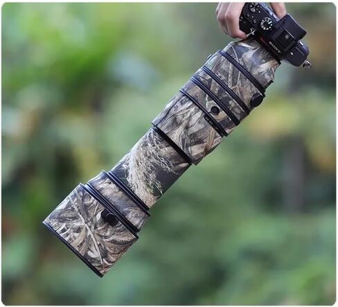 CHASING BIRDS Camouflage Waterproof Lens Coat for Sigma 150-600mm F5-6.3 DG DN OS Sports Rainproof Lens Protective Cover (Shadow Black) in Saudi Arabia