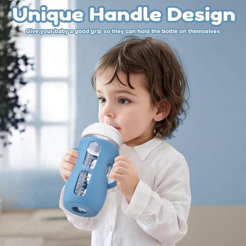 Silicone Bottle Covers Silicone Sleeve for Avent Natural Glass Baby Bottles Fits Philips Avent Glass Bottle Sleeve Phillips Avent Glass Bottles 4oz (3 Pcs) in Saudi Arabia