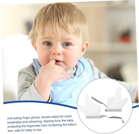 1pair Boy Girl Stop Thumb Sucking Gloves -Scratch Kit for Boy Girl Year in Kuwait