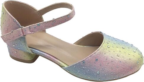 Girls Mary Jane Shoes for Party and Wedding with Sparkly Detail for Little Big Kids TR334 in Saudi Arabia