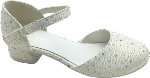 Girls Mary Jane Shoes for Party and Wedding with Sparkly Detail for Little Big Kids TR334 in Saudi Arabia