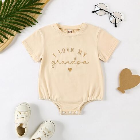 Newborn Outfit Romper, Baby Short Clothes Boy Girl, Spring Summer Gifts for Baby Boys/Girls 0-18M in Kuwait