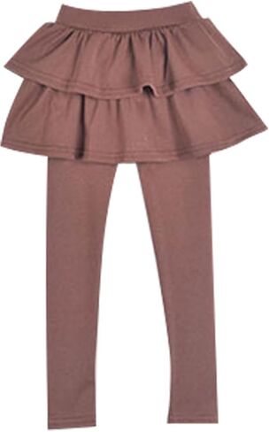 Kid Girls Leggings with Skirt Toddler Girl Ruffle Tutu Skirt Pant Birthday Party Little Girls School Uniform Pants in Saudi Arabia