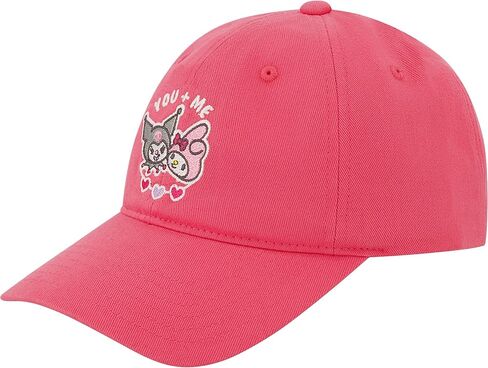 Hello Kitty Trucker Hat, Women's Adjustable Snapback Baseball Cap with Curved Brim, Blush, One Size in Saudi Arabia
