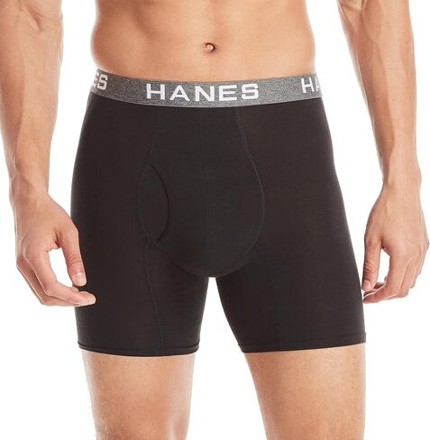 Hanes Ultimate Men's Boxer Briefs, Ultimate Comfort Flex Fit Cotton Modal, Super Soft Underwear, 4-Pack, Red/Blue/Navy-4 Pack, X-Large in Saudi Arabia