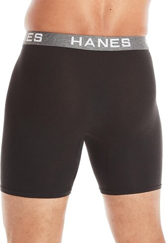 Hanes Ultimate Men's Boxer Briefs, Ultimate Comfort Flex Fit Cotton Modal, Super Soft Underwear, 4-Pack, Red/Blue/Navy-4 Pack, X-Large in Saudi Arabia