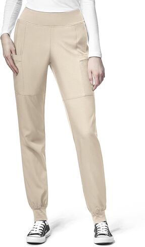 Women's Comfort Waist Cargo Jogger Scrub Pant, Khaki, 2X TAL in Saudi Arabia